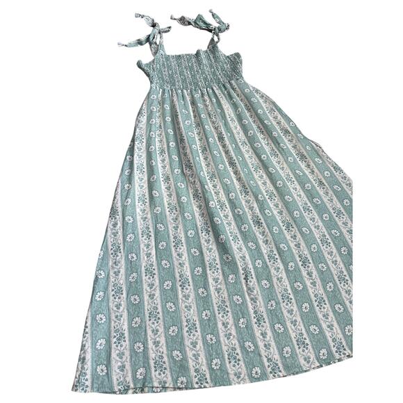 Spartina‎ 449 Saylor Resort Linen-Blend Midi Dress Pockets Size Medium - Picture 5 of 12